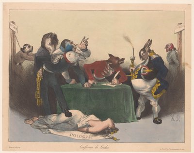 ロンドン会議でのヨーロッパの主要国の似顔絵 Conference de Londres (オブジェクトのタイトル) 作： Honoré Daumier