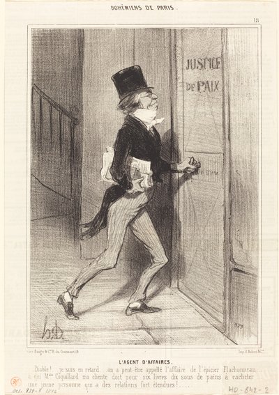 ビジネスエージェント 作： Honoré Daumier