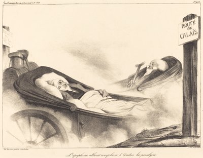 ロンドンでは脳卒中が麻痺に取って代わります 作： Honoré Daumier