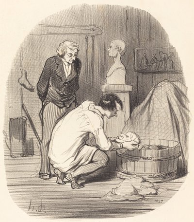 アーティスト - それだけです!... 作： Honoré Daumier