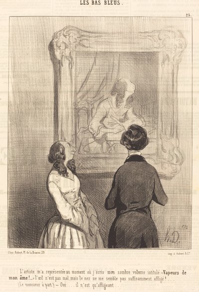 アーティストは、私が書くときに私を代表しました 作： Honoré Daumier