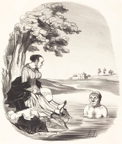 水は美味しい…きっと… 作： Honoré Daumier