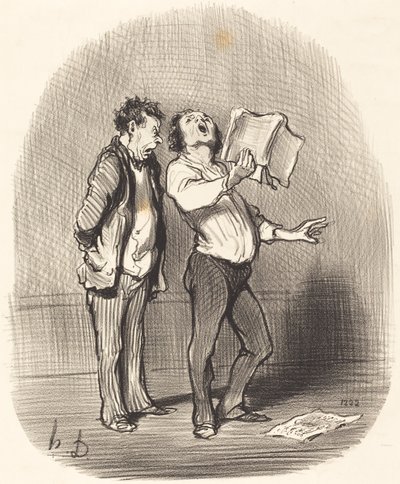 音楽好きの友達がいるデメリット 作： Honoré Daumier