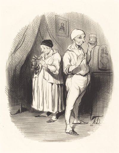 マスターの目 作： Honoré Daumier