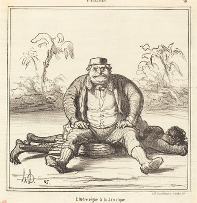 騎士団がジャマイカに君臨する 作： Honoré Daumier