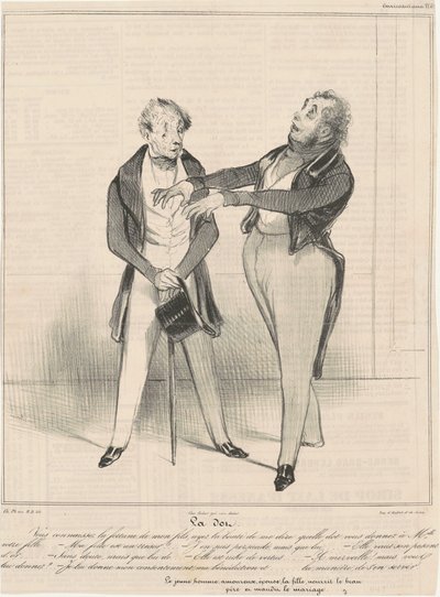 ドット...あなたは幸運を知っています... 作： Honoré Daumier