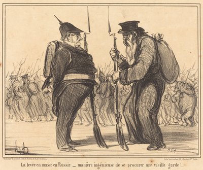 ロシアのマス・レヴィ… 作： Honoré Daumier