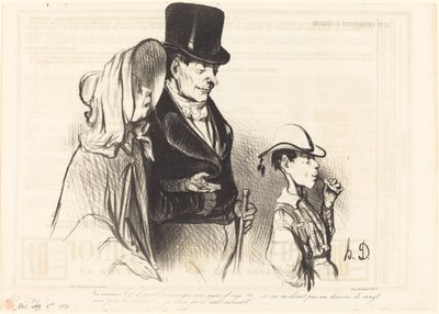 ママ - 彼の大麦砂糖を食べるのはいいですか!... 作： Honoré Daumier