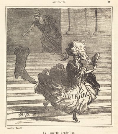 新しいシンデレラ 作： Honoré Daumier
