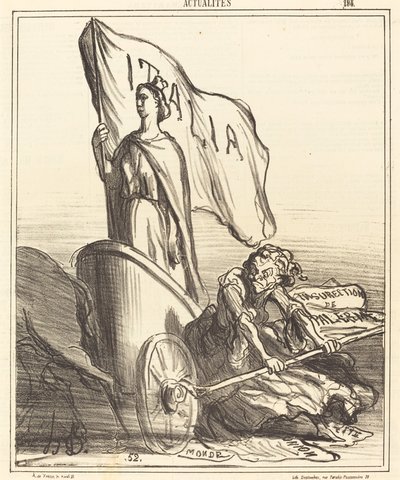 無駄に求める反動マスコミ... 作： Honoré Daumier