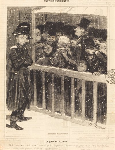 ショーのキュー 作： Honoré Daumier