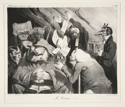 ラ・テンタシオン。 （誘惑）、pl。 ジャーナルLa Caricature noから453。 217 作： Honoré Daumier