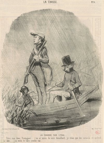 水上での狩猟 作： Honoré Daumier