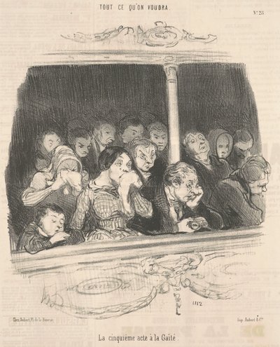 第五幕は華やかさがある 作： Honoré Daumier
