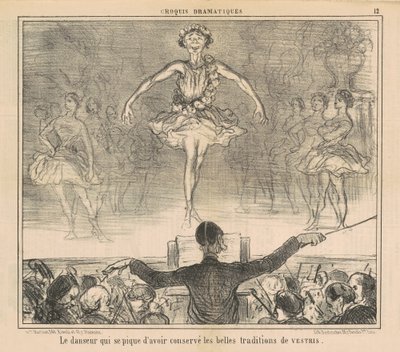 守り抜いてきたと自負するダンサー… 作： Honoré Daumier
