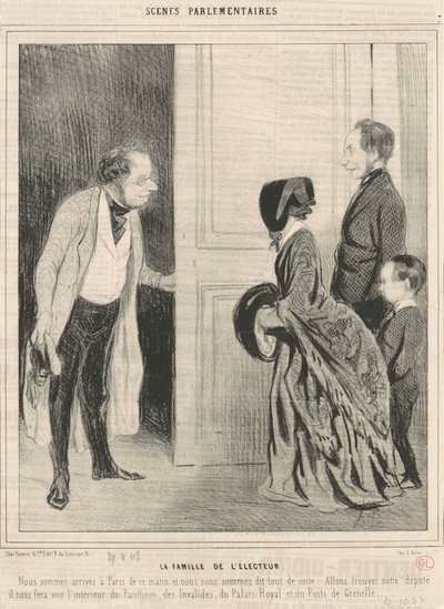投票者の家族 作： Honoré Daumier
