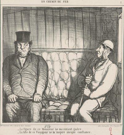この紳士の顔が思い浮かばない… 作： Honoré Daumier