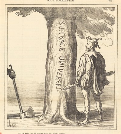 それを斬る斧はまだ鍛えられていない 作： Honoré Daumier