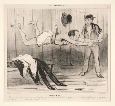 レッスンはドライでした。 この練習の3ヶ月後 作： Honoré Daumier