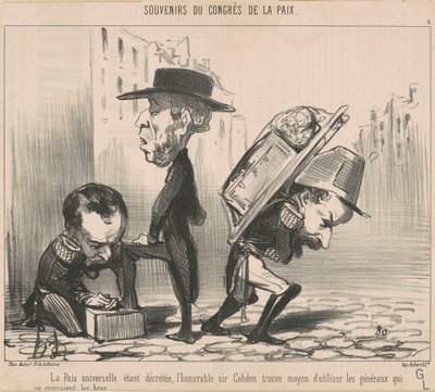 世界平和が宣言されている... 作： Honoré Daumier