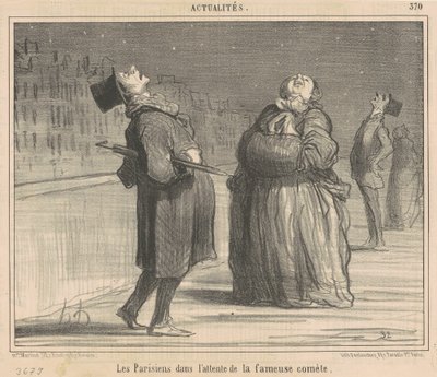 彗星を待つパリジャン 作： Honoré Daumier