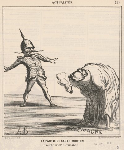跳躍の部分 作： Honoré Daumier
