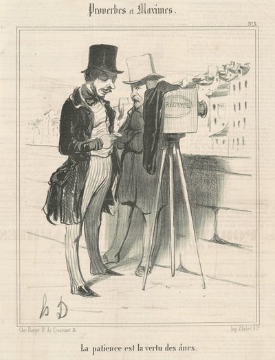 忍耐はロバの美徳 作： Honoré Daumier