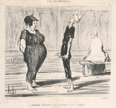 戒律によって示されたボード... 作： Honoré Daumier