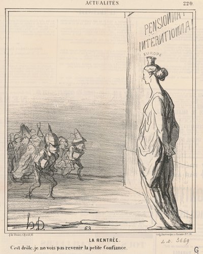 学年の始まり 作： Honoré Daumier