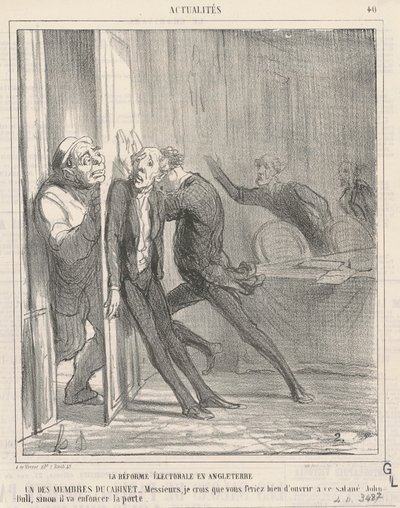 イギリスの選挙制度改革 作： Honoré Daumier