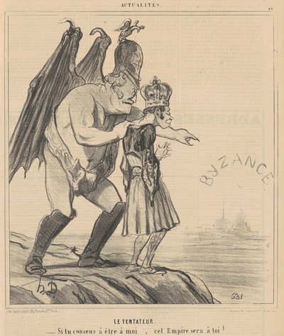 誘惑者 作： Honoré Daumier