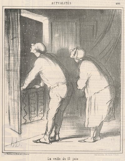 6月13日の前日 作： Honoré Daumier
