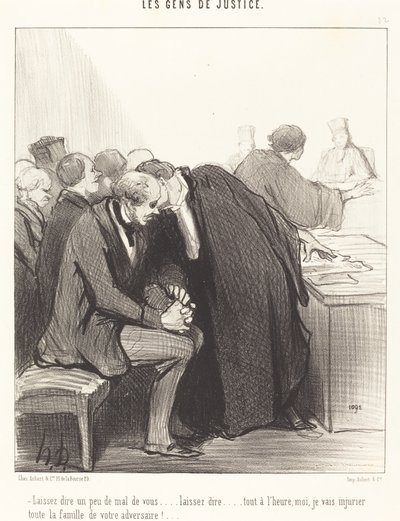 あなたのことを少し悪く言ってみましょう... 作： Honoré Daumier