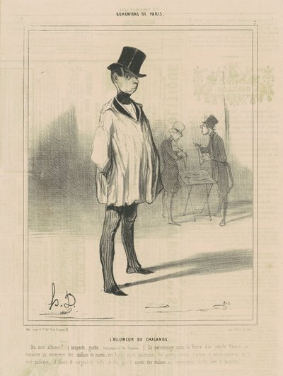 はしけのライター 作： Honoré Daumier