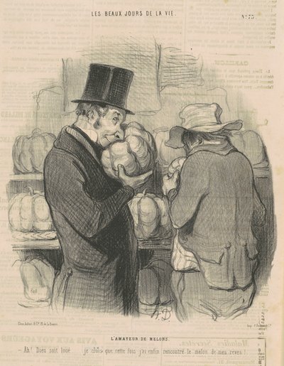 メロンの恋人 作： Honoré Daumier