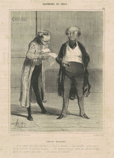 古いトレーダー 作： Honoré Daumier