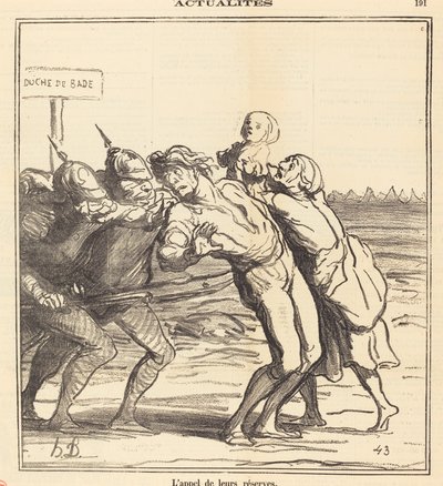 彼らの準備金の呼び出し 作： Honoré Daumier