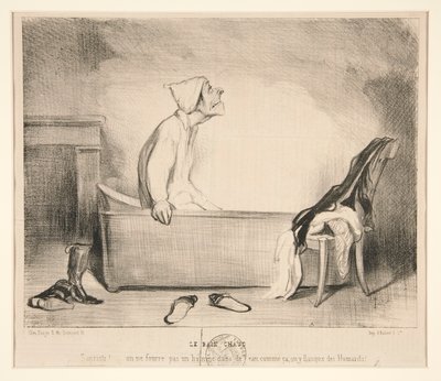 ホットバス。 くそっ！ 作： Honoré Daumier