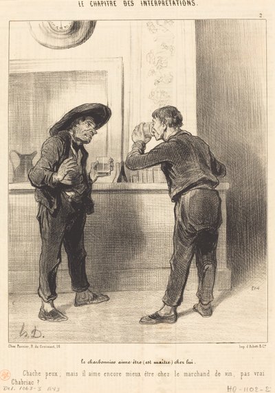 シャルボニエは（主人である）… 作： Honoré Daumier
