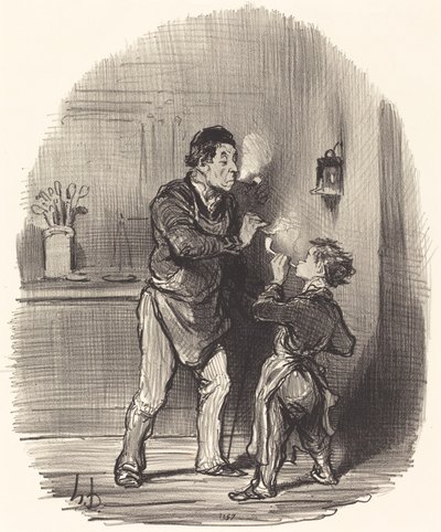 哲学者シフォニエ 作： Honoré Daumier