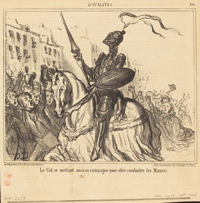 ル・シッドもキャンペーン中... 作： Honoré Daumier