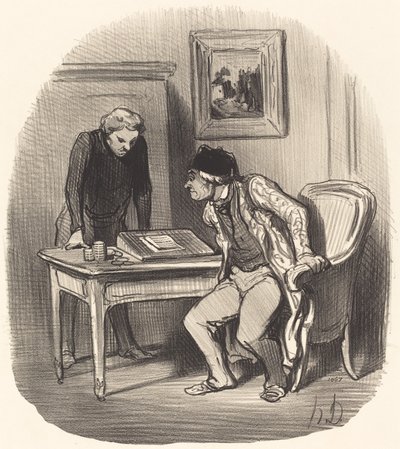 アカウントは正しいですか？... 作： Honoré Daumier