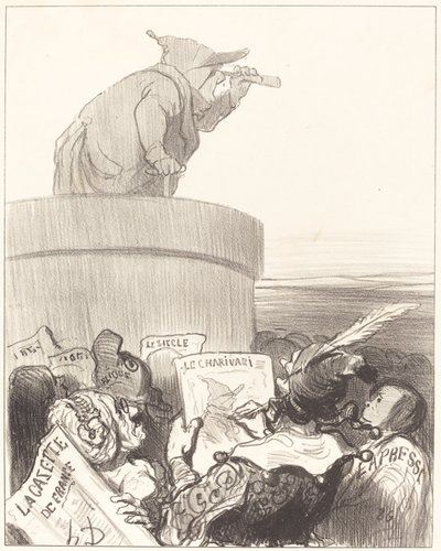 政治的地平を考える憲法 作： Honoré Daumier