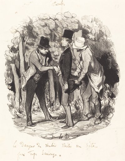 ワイルドすぎるサイトにアクセスすることの危険性 作： Honoré Daumier