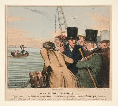 ラ・カリカチュア（ジャーナル）からのテレマコスの最後の章 作： Honoré Daumier