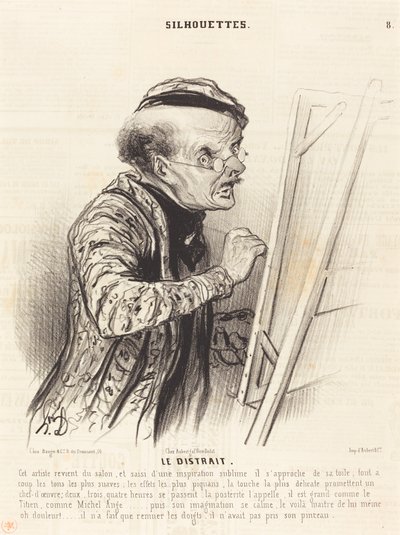 気が散る 作： Honoré Daumier