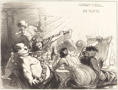 バルタザール＝ヴェロンの饗宴 作： Honoré Daumier