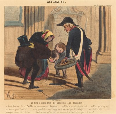 アンヴァリッドのナポレオンの将来の記念碑 作： Honoré Daumier