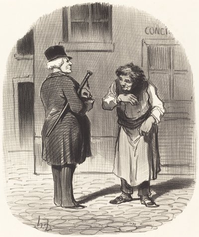 元旦 作： Honoré Daumier