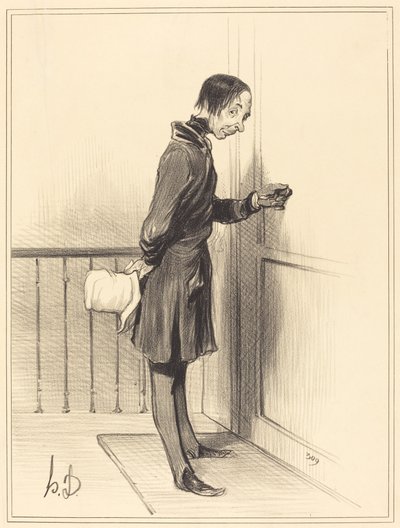 家の乞食 作： Honoré Daumier